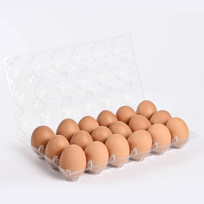 110 pc clear plastic Egg Cartons Cheap Bulk, (3 * 6) 18grid Reusable Eggs Carton Bulk, clear plastic egg cartons,Egg cartons cheap bulk Perfect for Family, Farm, Markets, Display