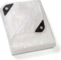 GUARD SHIELD Clear White Tarp Heavy Duty 20x40 Feet Waterproof for Outdoor Garden Poly Cover UV Resistant Transparent Tarpaulin10mil