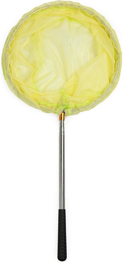 RESTCLOUD Bait Net and Fishing Landing Net with Telescoping Pole Handle Extends to 59 inches