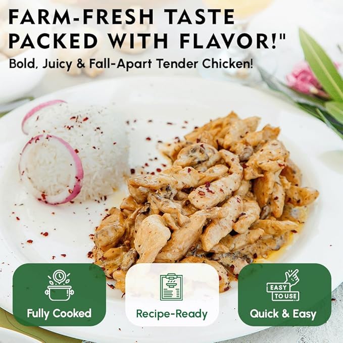 Werling & Sons Canned Chicken 28 Oz– Fully Cooked, Ready to Eat | Premium Quality, Recipe-Ready Canned Meat | 5-Year Shelf Life | Pantry Staple for Camping, Survival & Emergency Use | Made in USA | Pack of 6