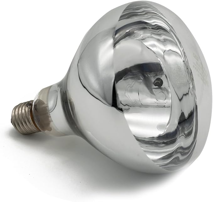 Heat Lamp Bulb Clear Infrared Light Bulb 150 Watt Hard Explosion-Proof Glass for Chicks, Poultry, Bathroom, Shower, Food, Chicken, Pets, Light Therapy BR40(120V,150W)