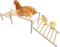 Hamiledyi Sloped Chicken Perch for Coop - Climbable Roosting Perch with Playground Design, Encourages Natural Exercise & Healthy Climbing Activity for Hens (Easy Assembly)