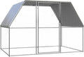 Weatherproof Outdoor Chicken Coop Large Walk-in Enclosure Outdoor Chicken Cage 9.8'x6.6'x6.6' Galvanized Steel for Outdoor Backyard Farm Garden
