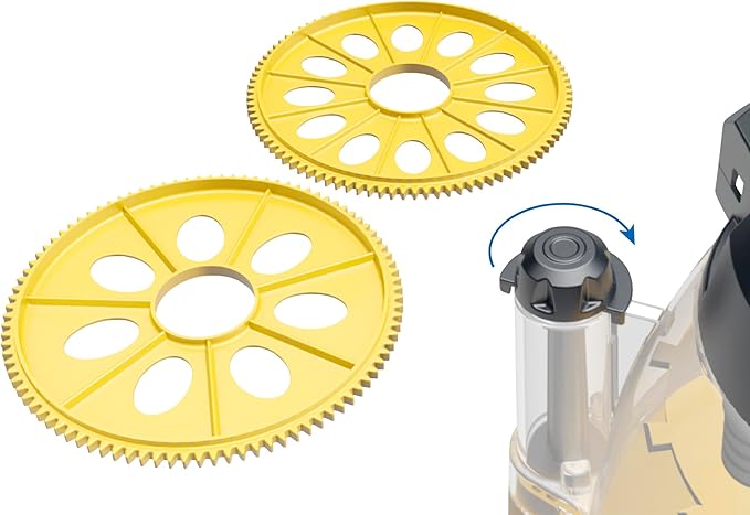 Brinsea Semi-Automatic Egg Turning Mechanism Accessory 2-Piece Set for Mini II Eco Manual Incubator, Standard Disk for 7 Hen/Bantam Eggs Plus Small Disk for 12 Pheasant/Quail Eggs