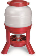 Little Giant® Plastic Dome Feeder | Heavy Duty Plastic Gravity Fed Poultry Feed Container Tank | Backyard Poultry for Hobbyists, Farmers and Ranchers | 45 LB