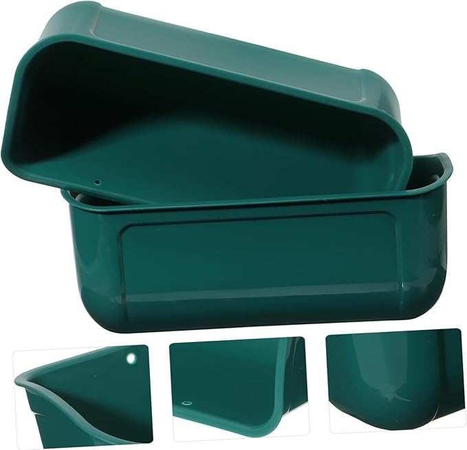 Galvanized Chicken Feeder Large Capacity Poultry Feeder Auto Feed Trough for Birds Feed Trough Bucket