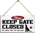 Warning Signs, Keep Gate Closed Dog Sign, Decorative Wood Hanging Wood Plaque, Warning Animal Dogs Signs, Funny Novelty Caution Dog Signs, Dogs Owner Home Decor, Door Gate Hanger Outdoor