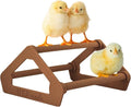 Roosting Perch for Baby Chickens, Chick Brooder Coop Training Toy Accessory, Easy Click Together Assembly, Durable Plastic, Mix and Match Colors, USA Made (Brown, 1 Pack)