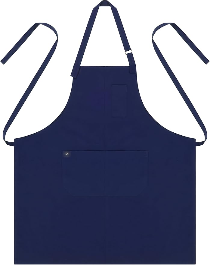 Chef Bib Aprons for Women and Men (Standard Dry Guard AA2095 & AA2095X) - Neck Strap Apron with Pockets 33"