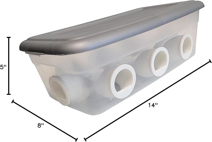 8 Port 6 Quart Quail & Chick Port Feeder NO Waste Feed Saver for Coturnix, Chicken