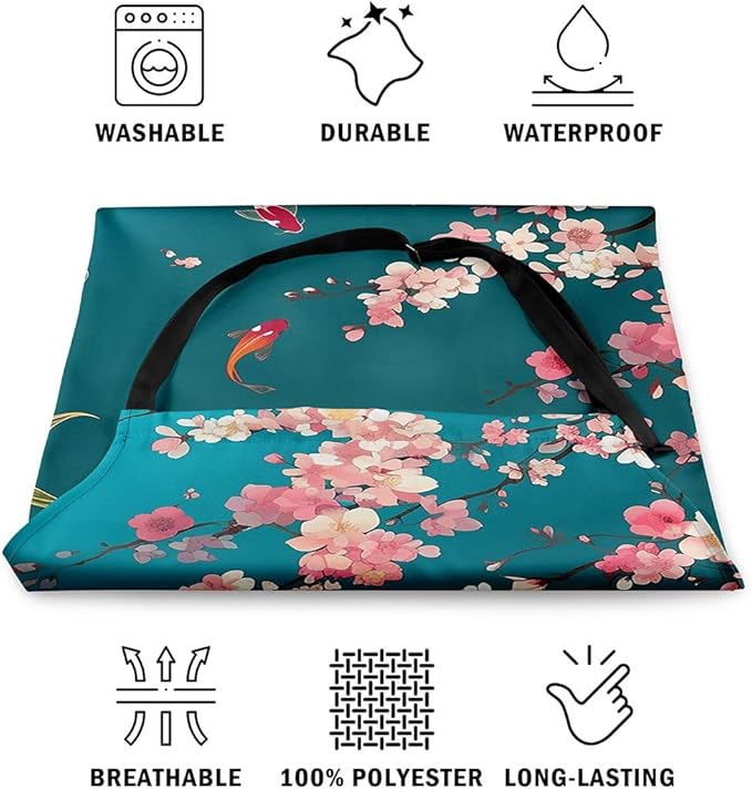 jejeloiu Cartoon Cats Apron for Women Men 26"x31"