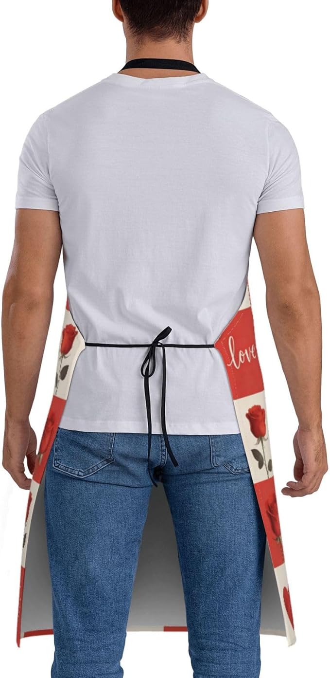 Shark Jumping Home Aprons 2 Pockets 33"×28" for Men Women, Ocean Sea Waterproof Kitchen Cooking Bib