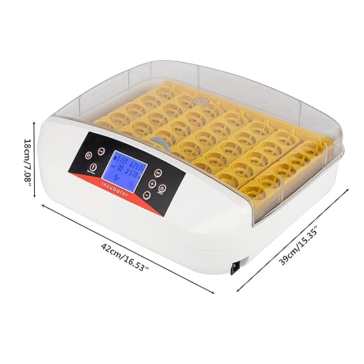 Winado Incubators for Hatching Eggs, 41 Chicken Egg Incubator with Automatic Egg Turning & Temperature Control & Humidity Display & Egg Candler for Duck, Goose, Quail Eggs