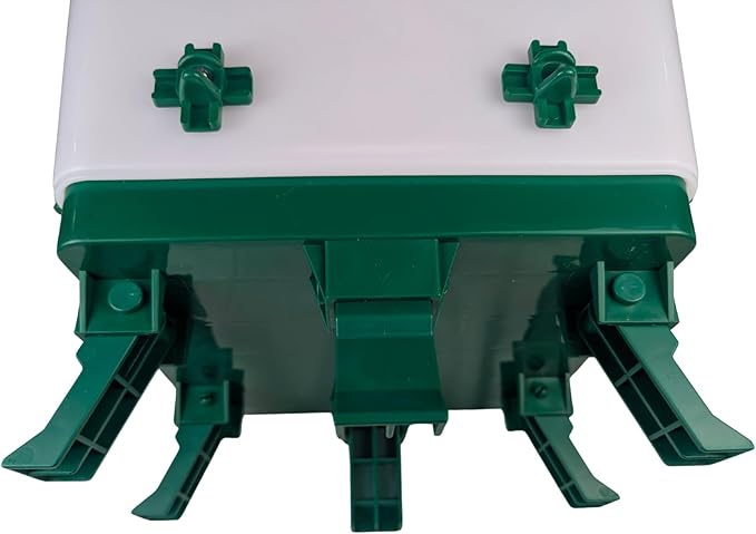Hen's Choice 5 Gallon Chicken Waterer with 8 Drinker Nipples, Anti-Roost Lid, Top Fill Design, Heavy Duty Legs