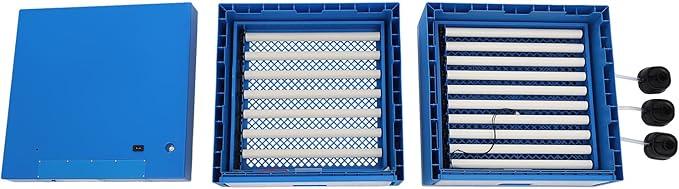128-Egg Incubator with Automatic Turning, Digital Temperature & Humidity Control - Poultry Hatcher Machine for Chicken, Duck, Goose, Quail & Bird Eggs-Blue
