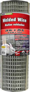 YardGard Welded Wire 1X2 Inch Mesh 24 Inch X 25 Foot 14 Gauge Galvanized Steel Wire Fence Ideal for Animal Enclosures, Cage Wire, Property Protection, Garden Fence, Rabbit Fence, and Utility Fence