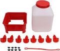 AYNEFY Chick Waterer, 10L Large Capacity Chicken Feeder Poultry Water Fountain Bucket Automatic Brooder Starter Kit Coop Accessories for Baby Chicks Ducks and Quail