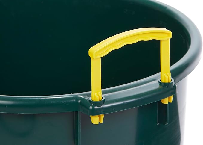 Little Giant® Plastic Muck Tub | Durable & Versatile Utility Bucket with Handles | Muck Bucket | Durable Handles | 70 Quart | Green
