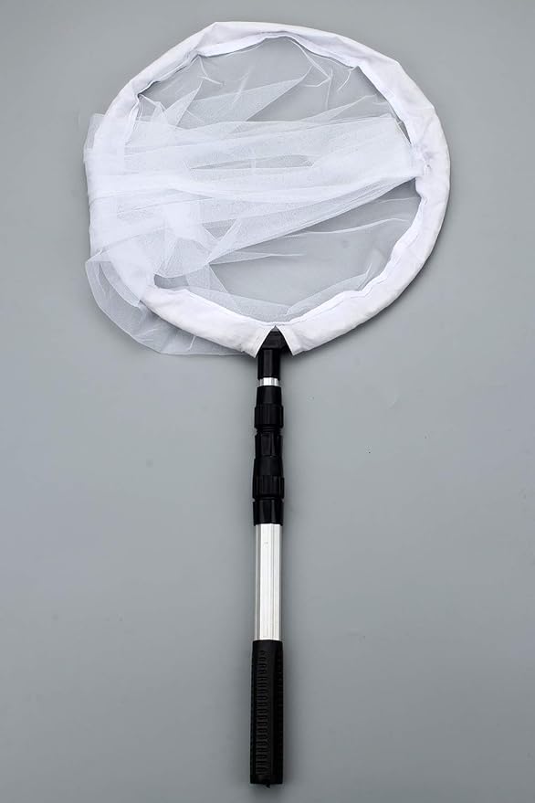RESTCLOUD Large Insect and Butterfly Net with 14" Ring, 32" Net Depth, Extendable Handle to 36 Inches