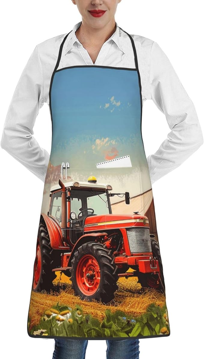 Cute Colorful Dog Paw Printed Unisex Bib Aprons BBQ Cooking Kitchen Aprons for Women Men Chef
