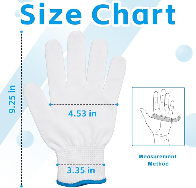 A9 Cut Resistant Chainmail Gloves – Stainless Steel Mesh Metal Glove with Adjustable Wrist Buckle & Nylon Liner Gloves