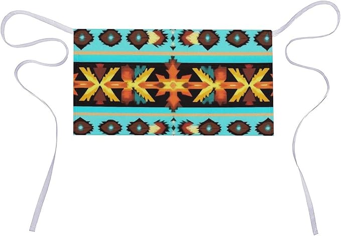 Unisex Apron for Cooking Server Waitress Half Waist Apron with 3 Pockets