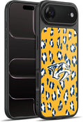 Head Case Designs Officially Licensed NHL Leopard Pattern Nashville Predators Gel Armor Case [Military Grade Drop Protection] Compatible with Apple iPhone 17 Air