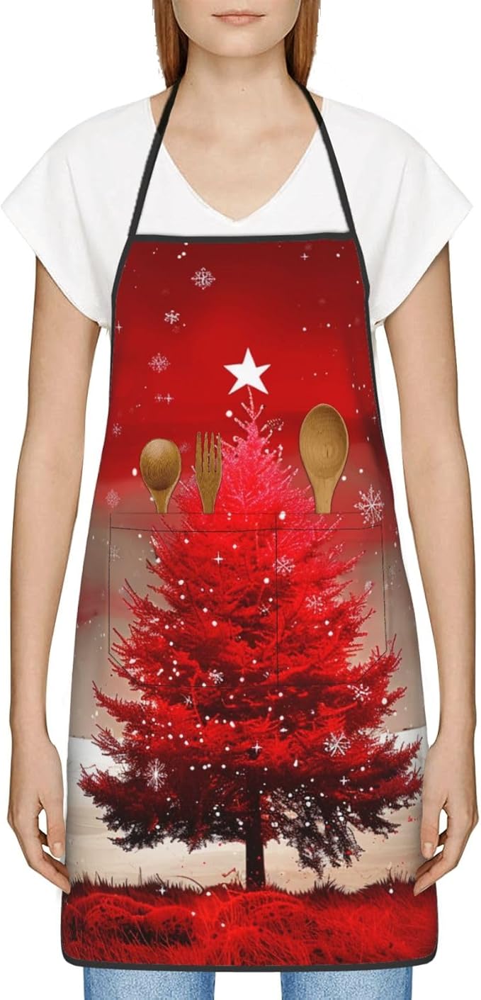 Cute Colorful Dog Paw Printed Unisex Bib Aprons BBQ Cooking Kitchen Aprons for Women Men Chef