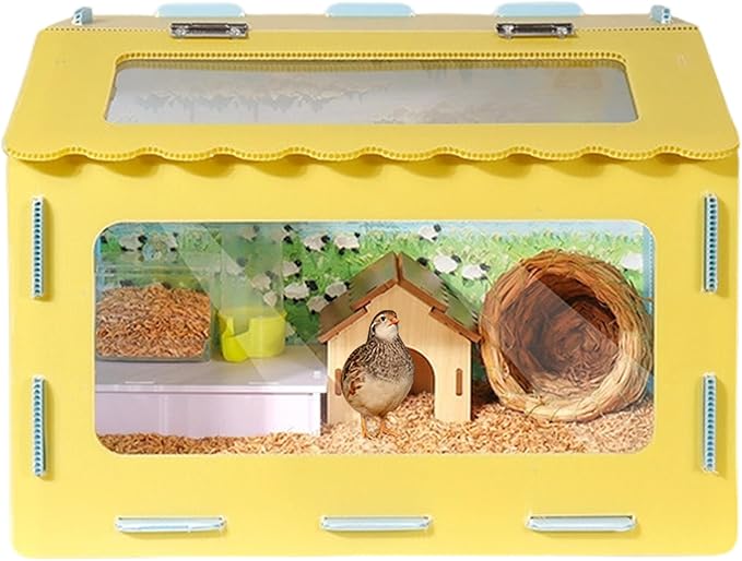 Brooder Box for Chicks - Chew-Resistant with Observation Window, Quail Brooder Box Kit for Small Space Backyard Urban Home Small Farm Apartment Garage Beginners Adults