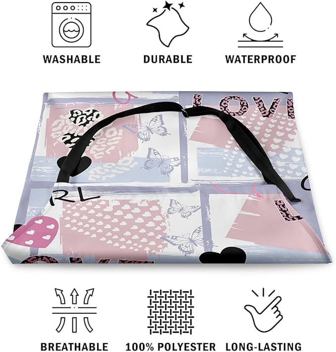 jejeloiu Cartoon Cats Apron for Women Men 26"x31"