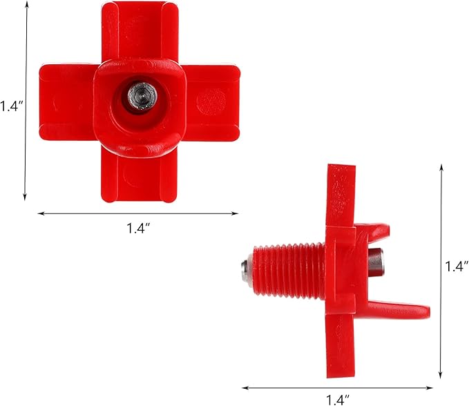 Hedume 50 Pack Horizontal Poultry Water Nipples, Automatic Side Mount Chicken Drinkers for Ducks, Quail and Other Poultry