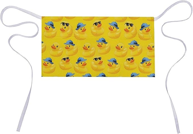 Server Apron with 3 Pockets Waist Waiter Waitress Half Apron Short Aprons