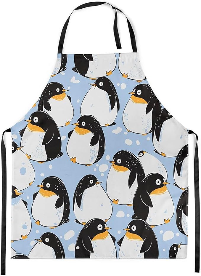jejeloiu Cartoon Cats Apron for Women Men 26"x31"