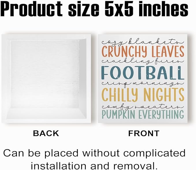 Fall Decorations for Home Farmhouse Office Bedroom Living Room Kitchen, Pumpkins Decor, Fall Sign, Autumn Decor Wood 2401