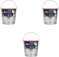 Behrens 1214 Galvanized Steel Utility Pail, 14-Quart (3 Pails)