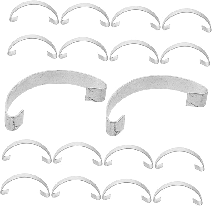 20pcs Chickens Coop Accessory Kit Steel Hooks for Gate Kit Cage Door Locks Spring Latches for Decorative Bird Cages