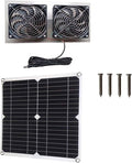 Easy Install Solar Powered Fan Heat Reduction Strong Air Movement Metal for Motorhomes Yachts Poultry & Pet Houses Solar Fan