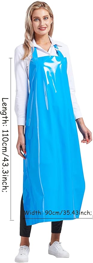 Nanxson TPU Waterproof Apron Lightweight Work Apron with Adjustable Buckle for Pet Bathing,Dishwashing,Butchers,Housework