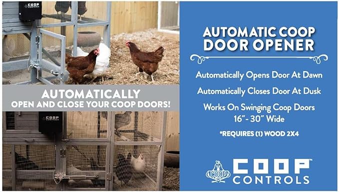Automatic Chicken Coop Door Opener, Solar Capable (CKSP-Standard Kit, No Battery)