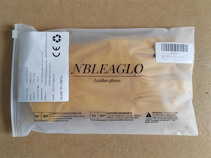 Cowhide Leather Work Gloves for Construction, Yardwork, Gardening with Reinforced Palm for Men & Women
