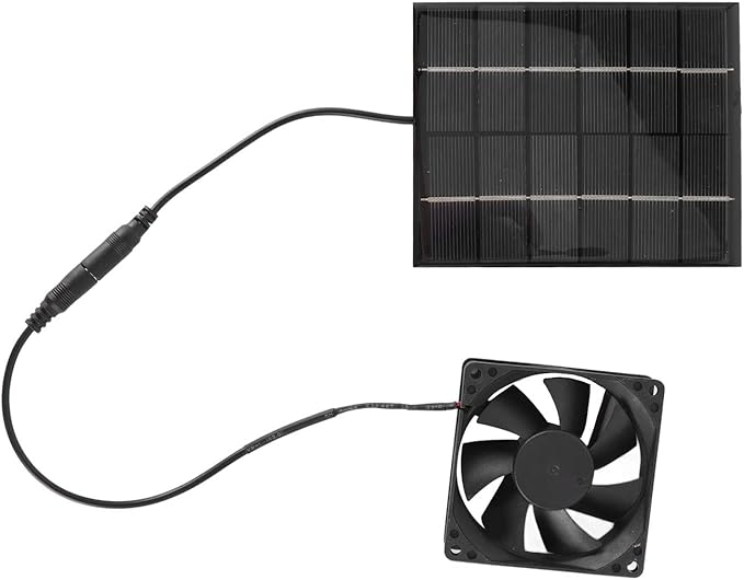 Solar Fan Kit Solar Panel Powered Exhaust Fan Solar Exhaust Fan Ventilation Fan for Greenhouse Chicken Coop