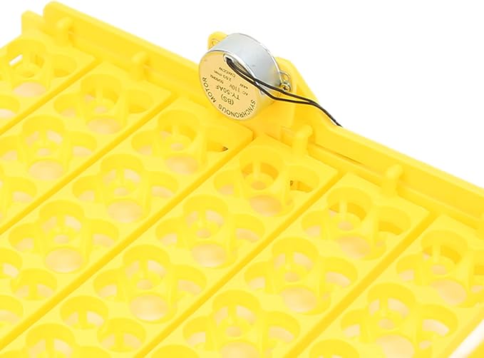 Pssopp Automatic Egg Turning Tray, Mini Incubator Hatcher Automatic Egg Turning Tray Tool Egg Turner with Motor for Chicken Duck Quail Egg Incubator Accessories[110V]