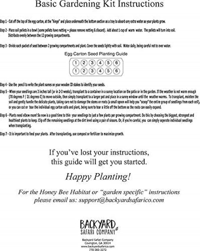 Backyard Safari Company Grow Gardens, Honey Bee Habitat