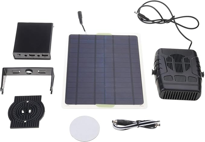 Solar Greenhouse Heater, Portable Solar Panel Powered Heating Pad For Chicken Coops, Pet Houses, Outdoor Garden Warming