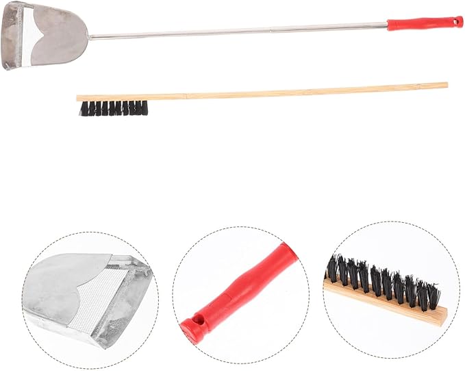 2pcs Bird Cage Brush Chicken Manure Shovel Set Reptile Cage Cleaner for Pet Supplies