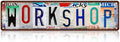 Vintage Workshop Wall Decor Street Signs Home Metal Tin Signs 16 x 4 Inches