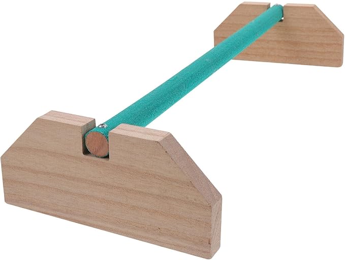 POPETPOP Wooden Chick Perch Stand for Chickens and Birds Natural Wood Roosting Bar for Secure Ground Perching Safe and Sturdy Breeds for and Pets
