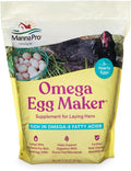 Manna Pro Omega Egg Maker, Chicken Feed Supplement for Laying Hens, Poultry Food with Omega-3 Fatty Acids, Digestion Support with Fortified Vitamins & Minerals, 5 lbs