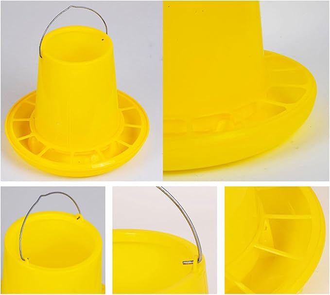 Chick Feeder Waterer Kits for Chick QuailsHen Hanging Poultry Food Water Container for Outdoor Farm Coops Outdoor Chicken Feeder Chicken Feeding Accessories Hanging Chicken Feeder Poultry Feeding
