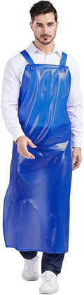 Nanxson Adjustable Heavy Duty PVC Waterproof Apron,Work Apron for Butcher,Dishwashing,Cleaning Fish Pet Grooming Factory